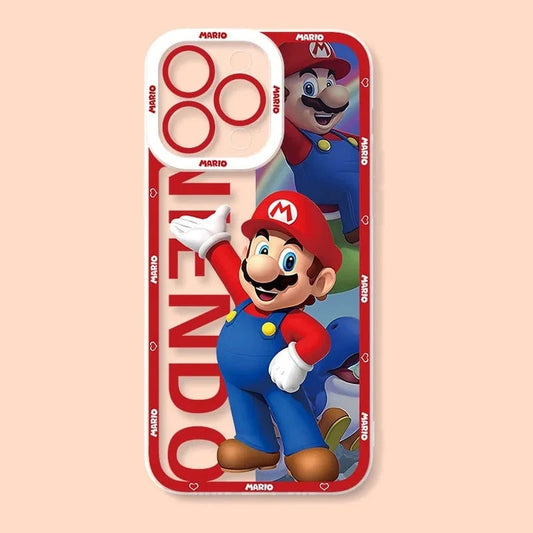 Coque iPhone Rouge Mario Bros