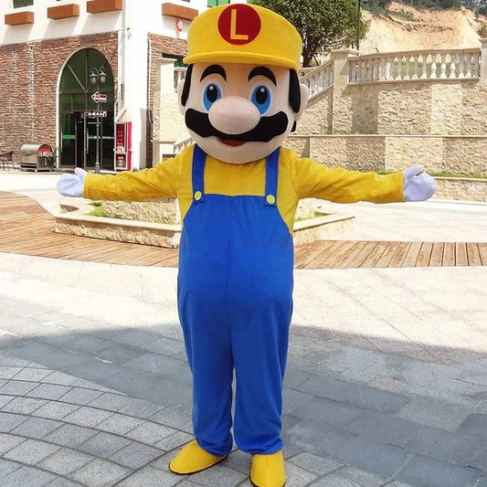 Cosplay Costume Mascotte Mario - Luigi en Jaune