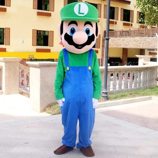 Cosplay Costume Mascotte Mario Vert - Luigi