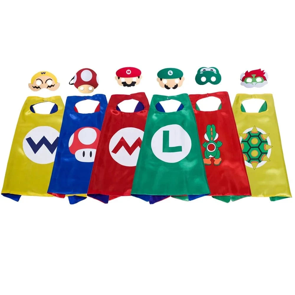 Déguisement Mario - Cape et Masque Wario