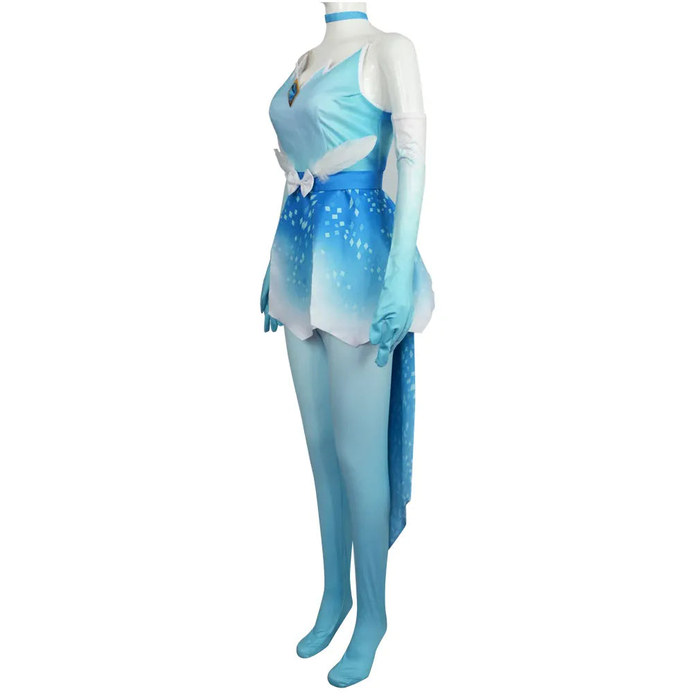 Déguisement Mario - Cosplay Princesse Peach Bleue