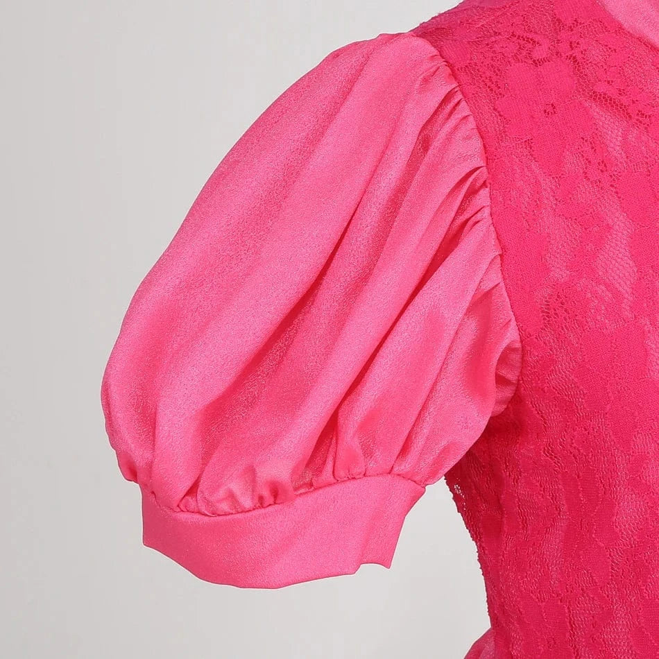 Déguisement Mario - Robe Rose Princesse Peach