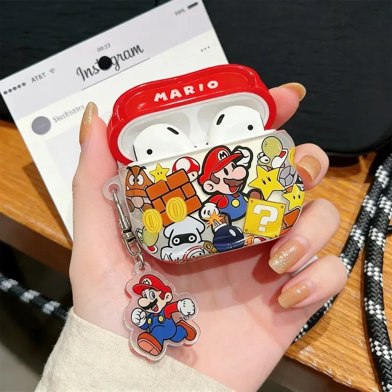 Étui AirPods Mario - Mario, Goomba et Boo