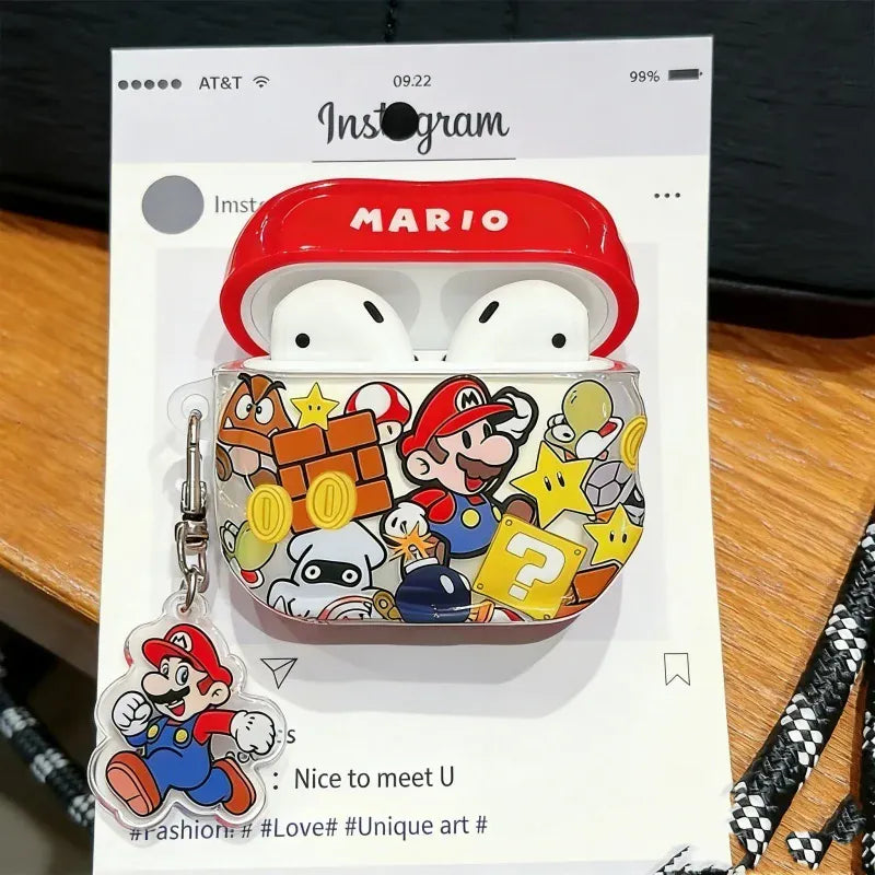 Étui AirPods Mario - Mario, Goomba et Boo
