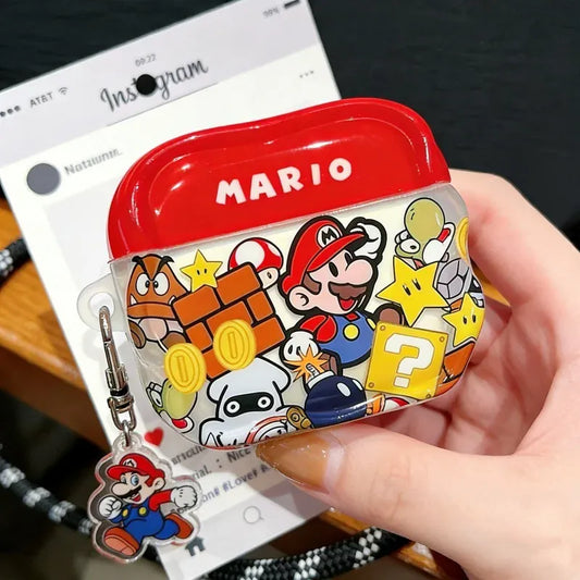 Étui AirPods Mario - Mario, Goomba et Boo
