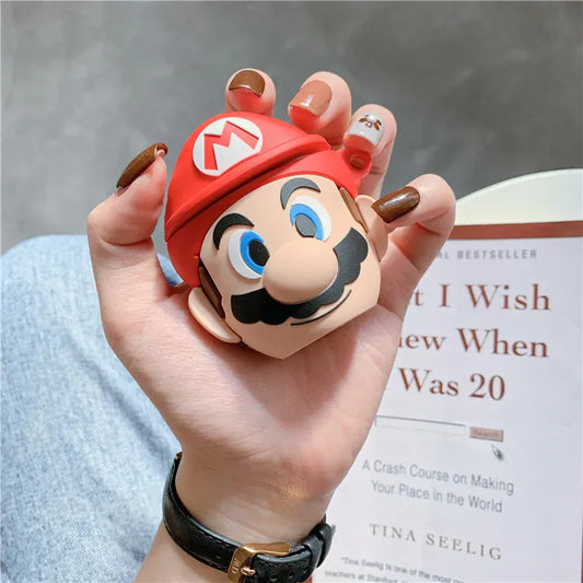 Étui AirPods Mario - Tête de Mario 3D