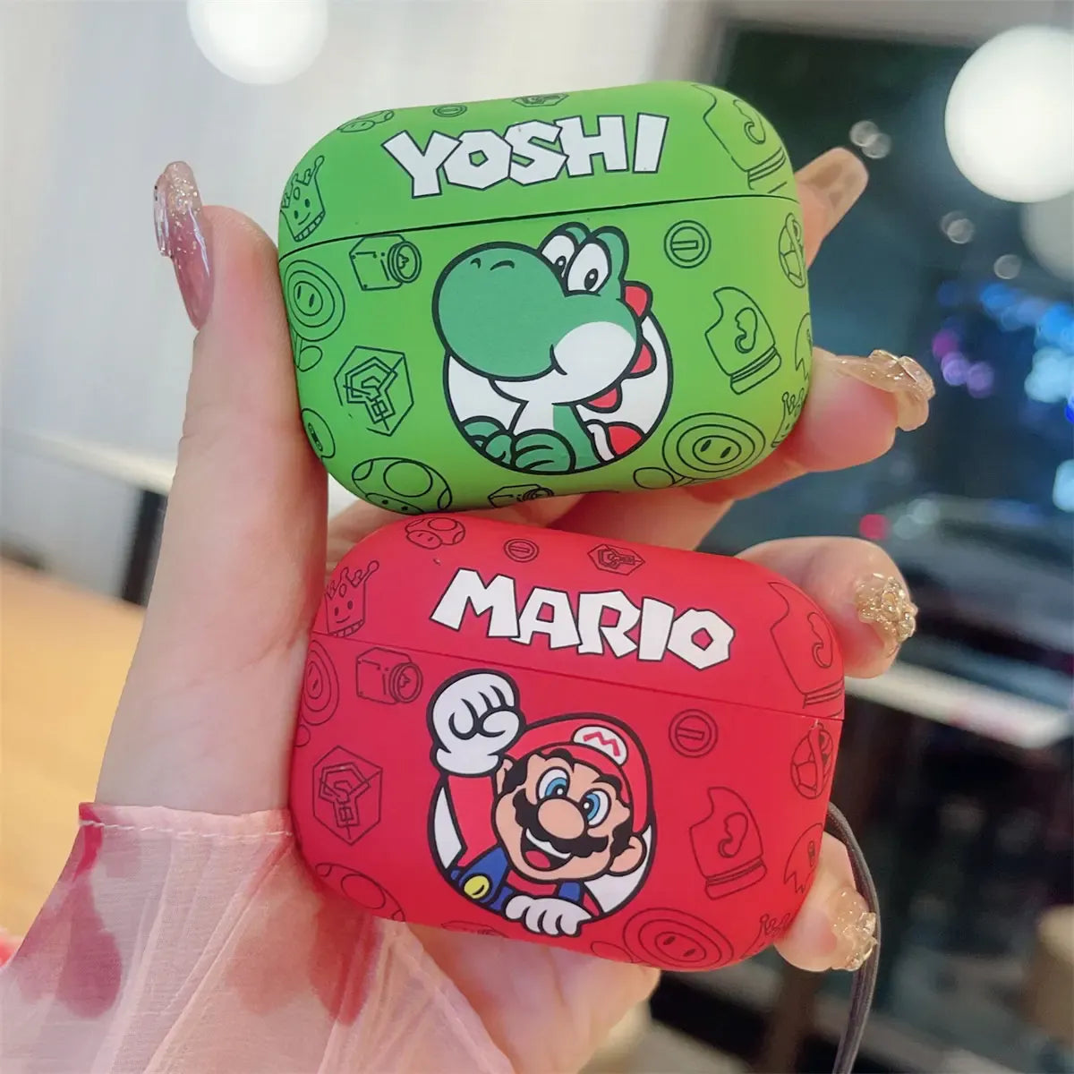 Étui AirPods Mario - Yoshi