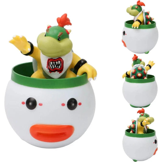 Figurine Mario - Bowser Jr. dans sa Koopa Clown Car - 12cm