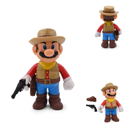 Figurine Mario CowBoy - 12.5cm