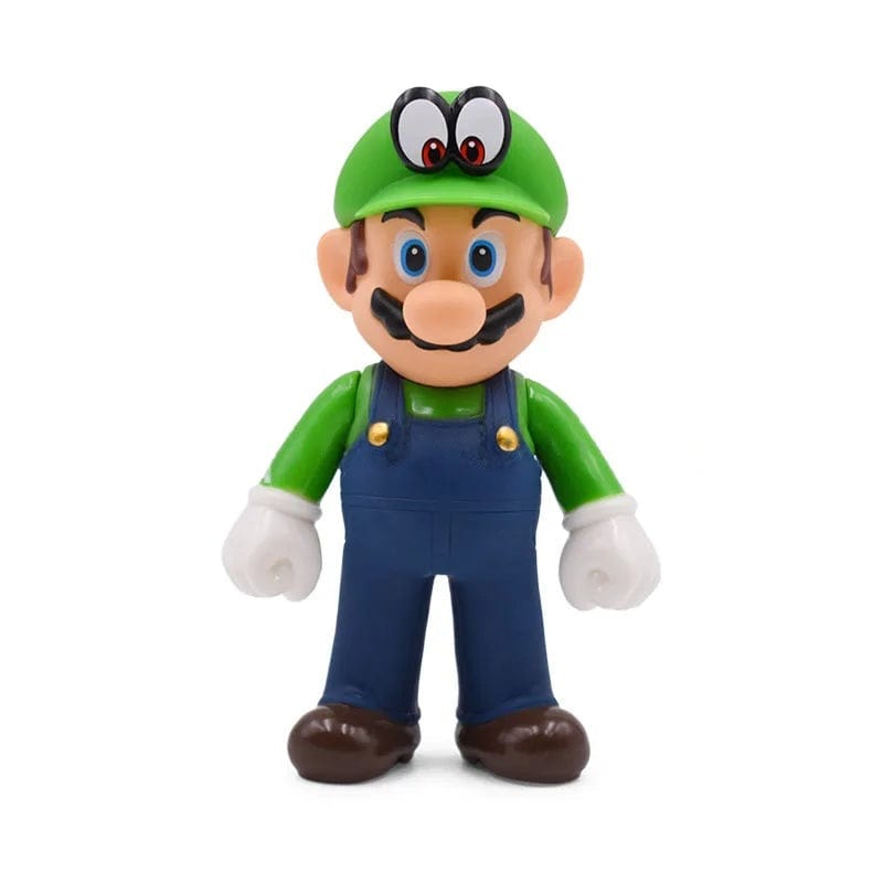 Figurine Mario en Tenue Luigi & Cappy Vert - 12.5cm