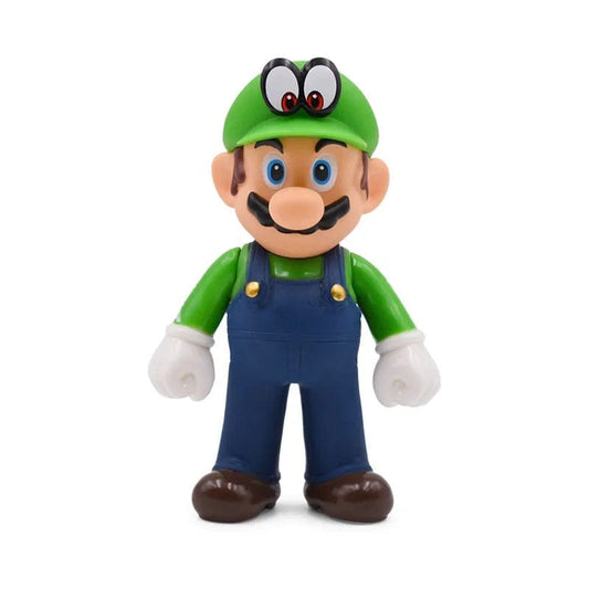 Figurine Mario en Tenue Luigi & Cappy Vert - 12.5cm