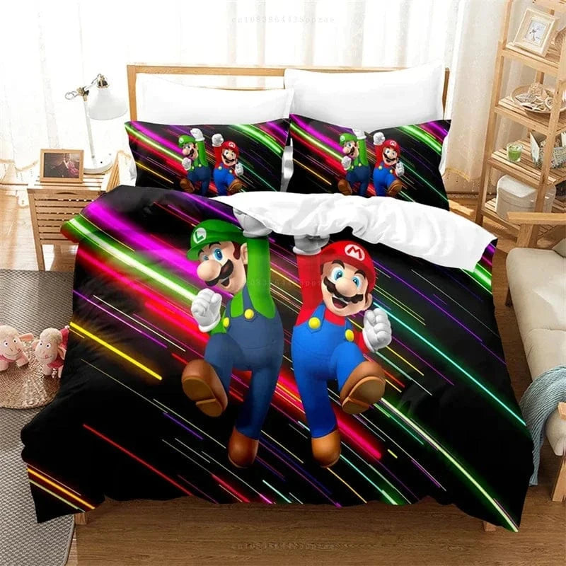 Housse de Couette Mario et Luigi