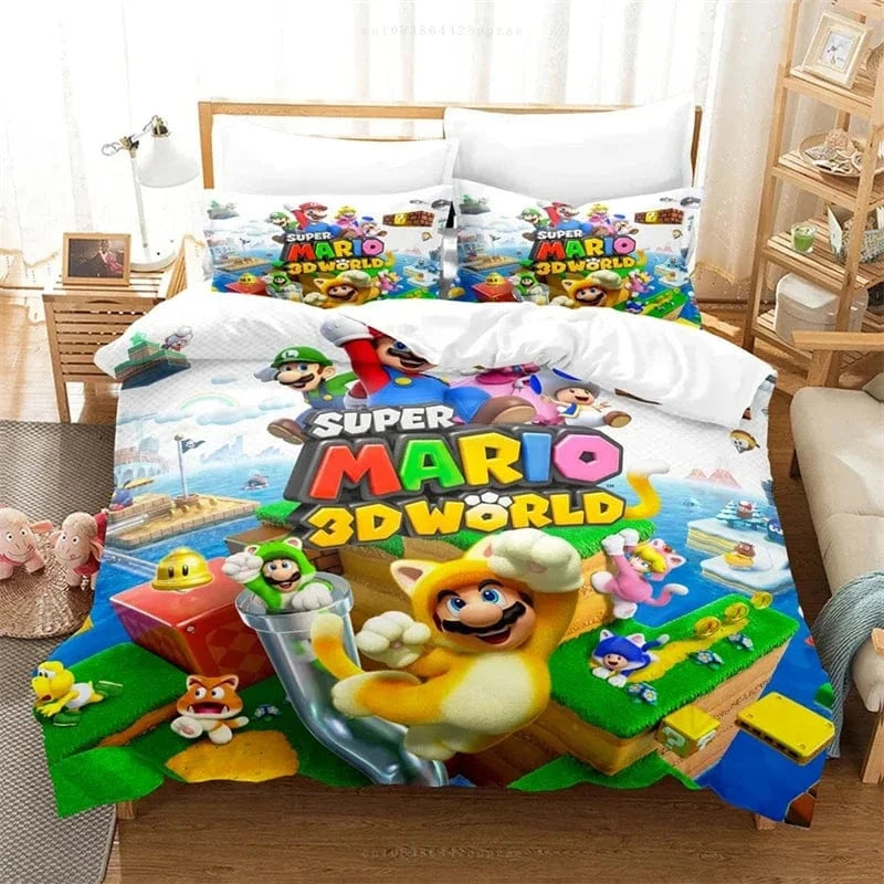 Housse de Couette Super Mario 3D World