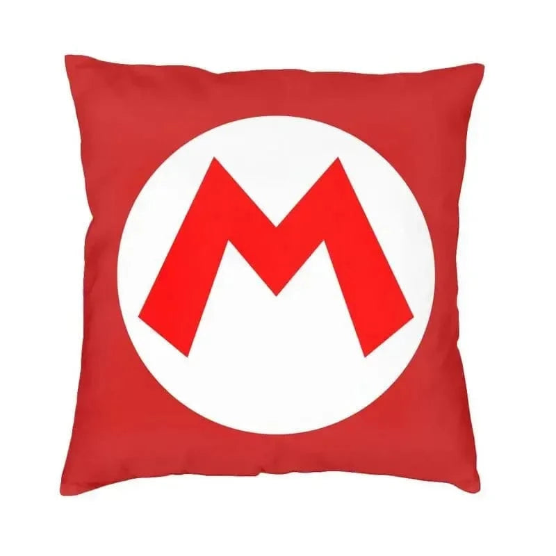 Mario "M" Symbol Cushion Cover