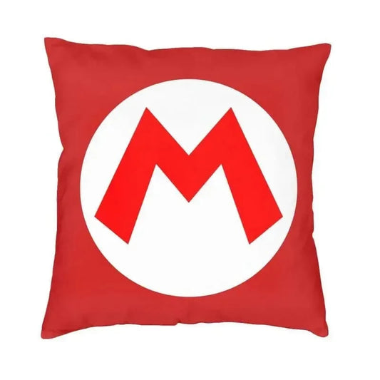 Mario "M" Symbol Cushion Cover