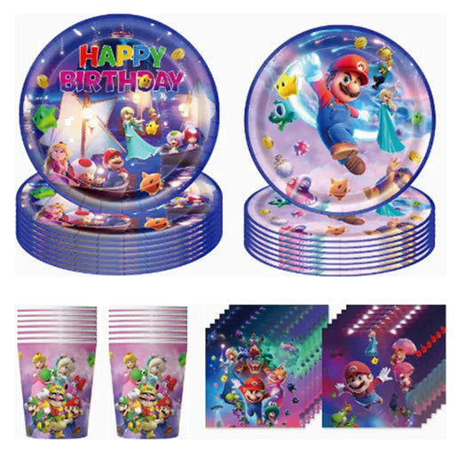 Kit Anniversaire Mario - 4 Pièces