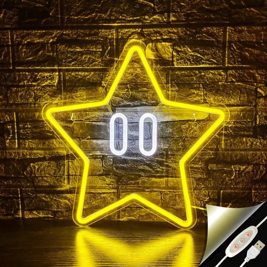 Lampe Mario - Super Etoile Jaune