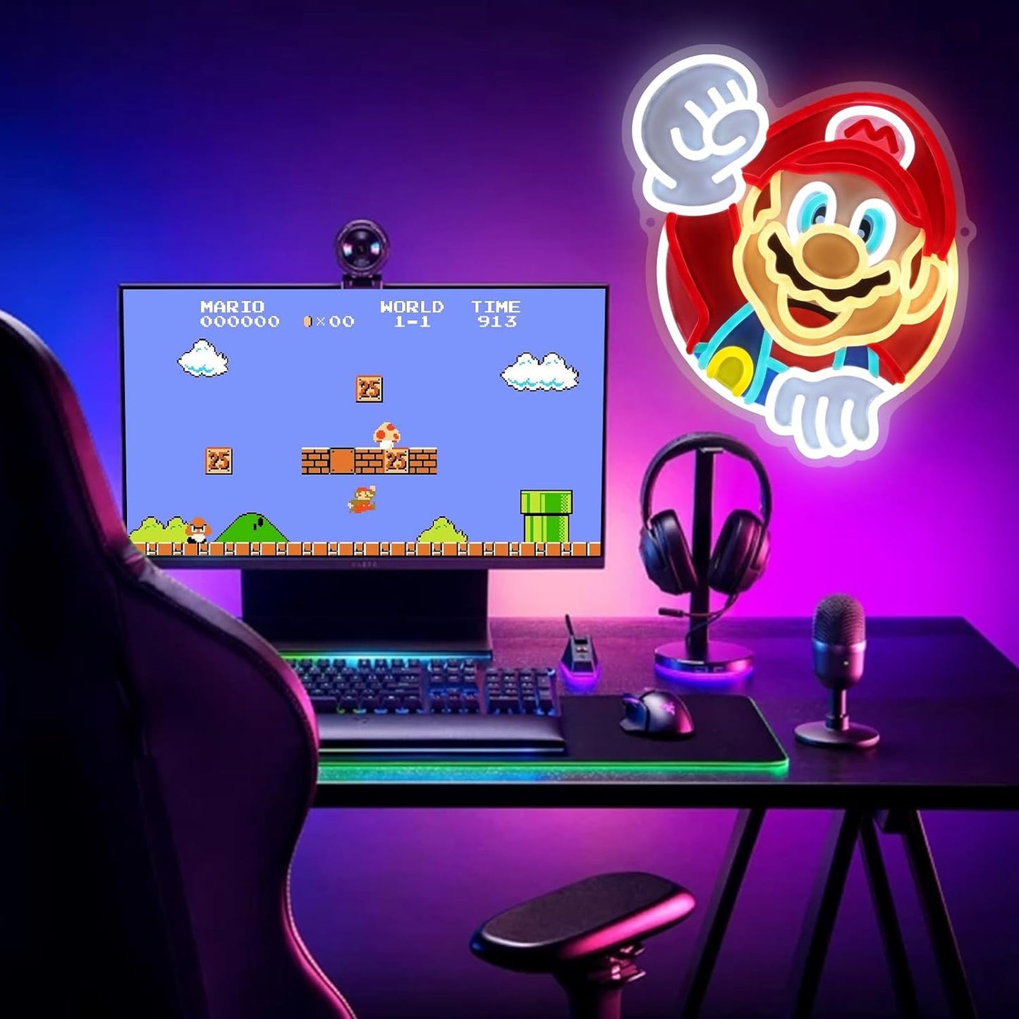 Lampe Visage de Super Mario