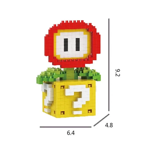 Lego Fleur de Feu et Bloc Jaune "?" - Effet Pixel - 192 Pièces