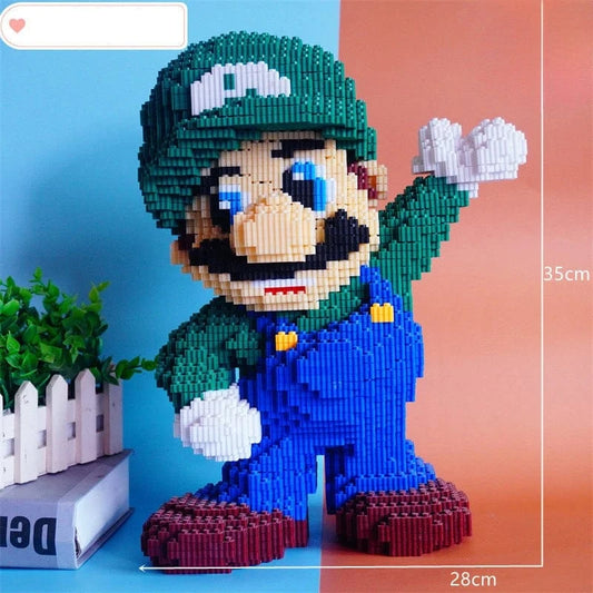 Lego Géant Mario - Luigi - 8550 Pièces - 35cm