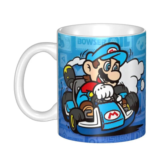 Mug Mario Kart - Mario en Combinaison et Karting Bleu