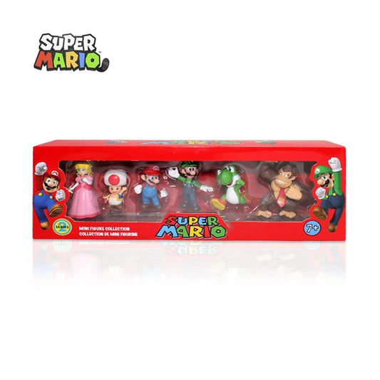 Pack 6 Figurines Mario