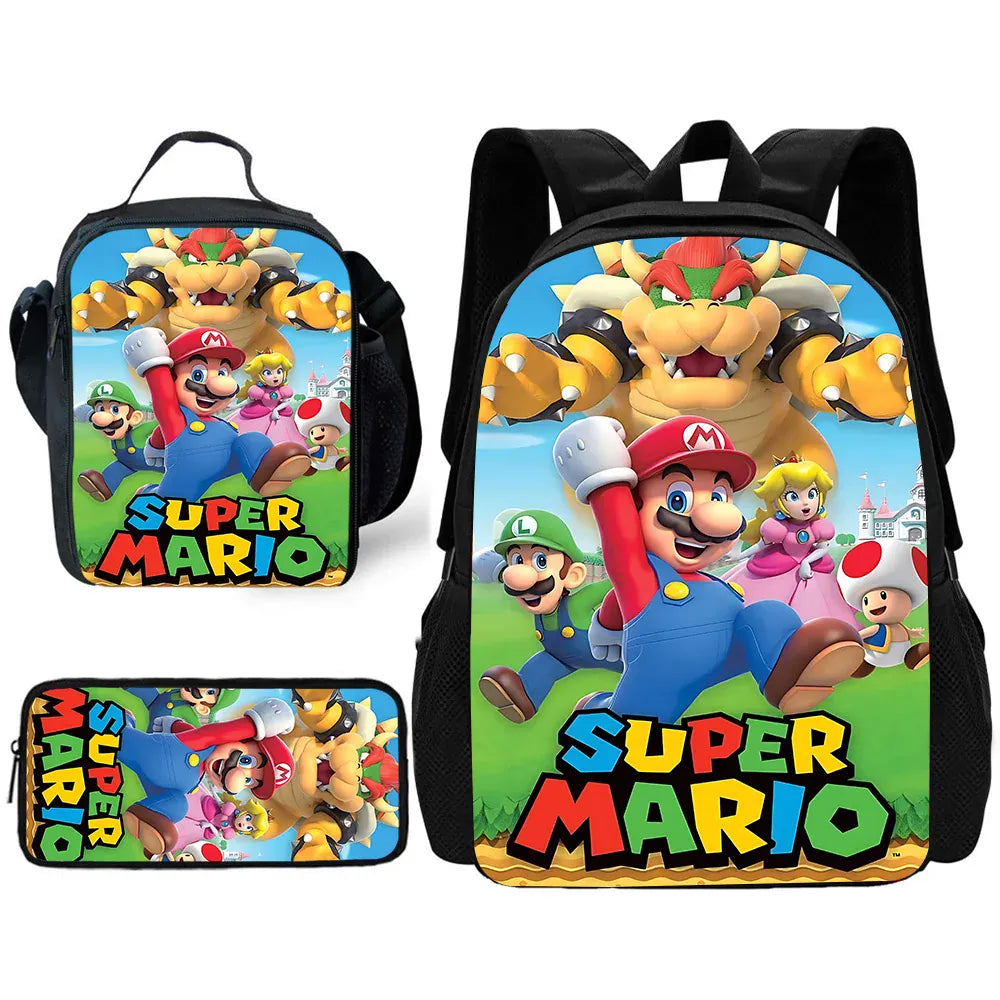 Pack Scolaire Mario - Mario, Peach et Bowser