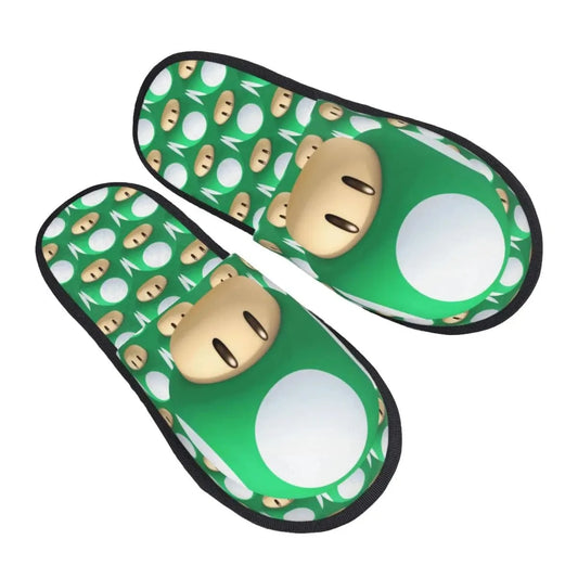Pantoufle Mario - Champignon Vert "1-Up"