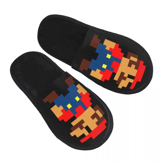 Pantoufle Super Mario Effet Pixel Rétro