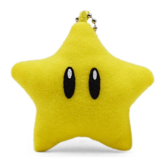 Peluche Mario - Super Etoile Jaune - 5cm