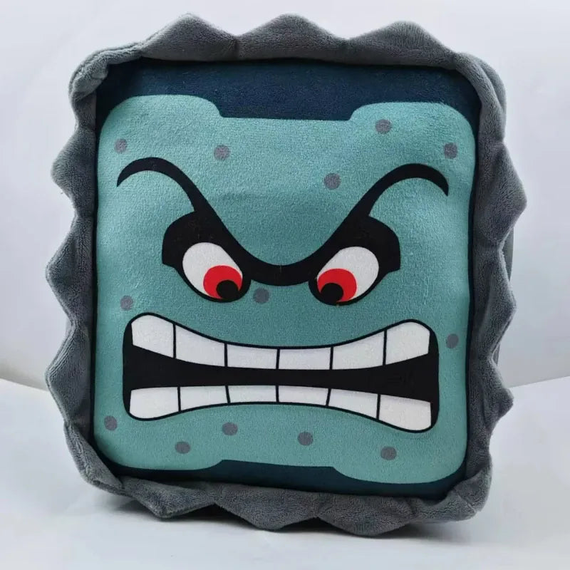 Peluche Mario - Thwomp, le Bloc de Pierre - 30cm