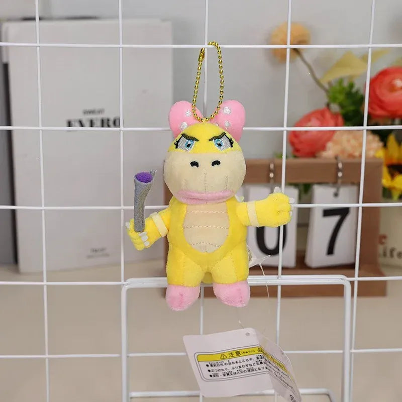 Peluche Mario - Wendy O. Koopa au Nœud Rose - 13cm