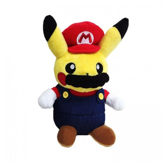 Peluche Pikachu en Super Mario - 22cm