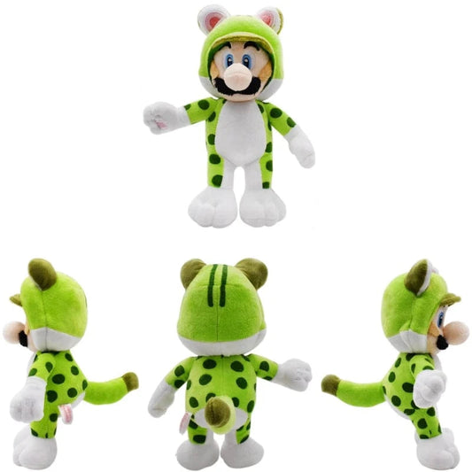 Peluche Super Mario 3D World - Luigi Chat - 21cm