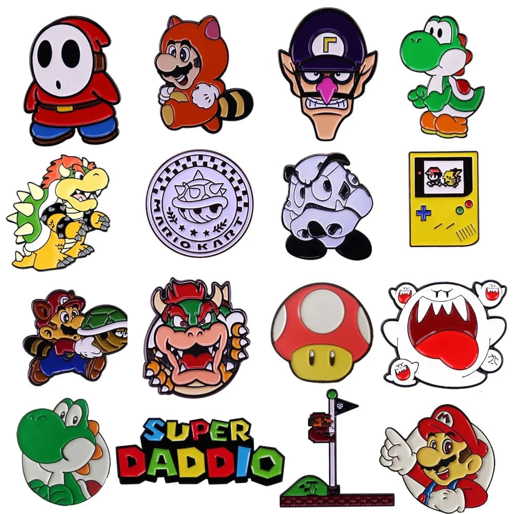 Pin's Mario - Visage de Waluigi