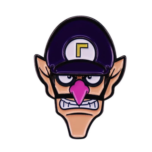 Pin's Mario - Visage de Waluigi