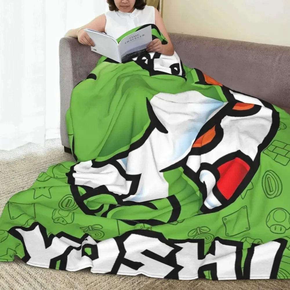 Plaid Dinosaure Vert Mario - Yoshi