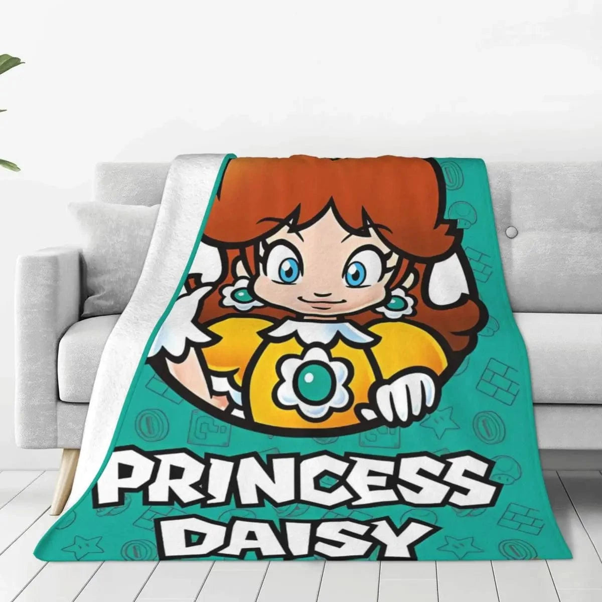 Plaid Mario - Princesse Daisy