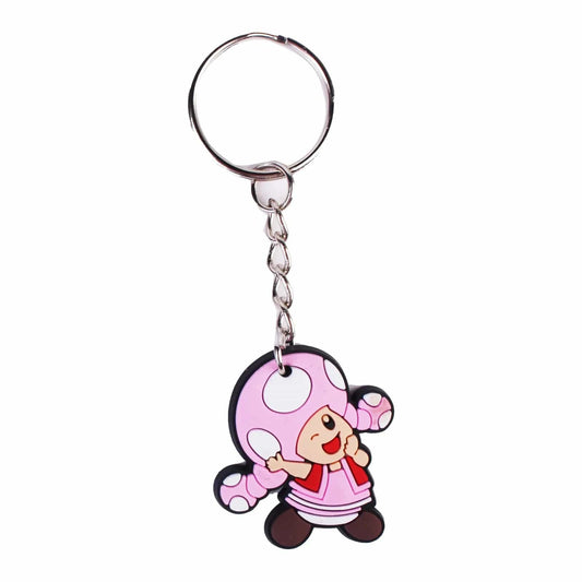 Porte-Clé Mario - Champignon Toad Rose " Toadette"