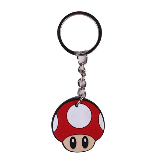 Porte-Clé Mario - Super Champignon Rouge à Pois Blancs