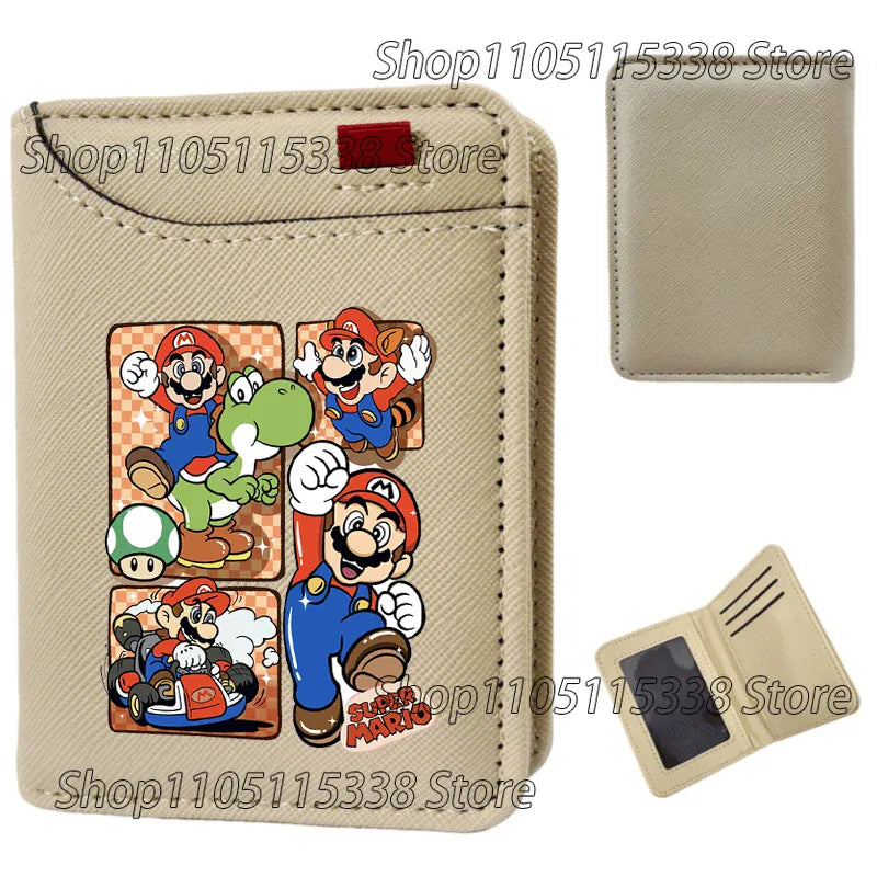 Portefeuille Mario Tennis - Bébé Mario au Trait Blanc Noir