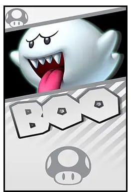 Poster Mario - Boo Carte de Collection