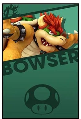 Poster Mario - Bowser Carte de Collection