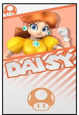 Poster Mario - Daisy Carte de Collection