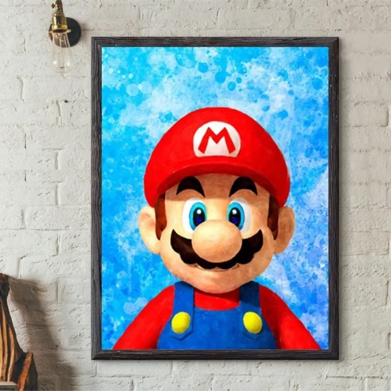 Poster Mario - Mario Aquarelle