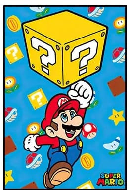 Poster Mario - Mario et le Bloc Mystère