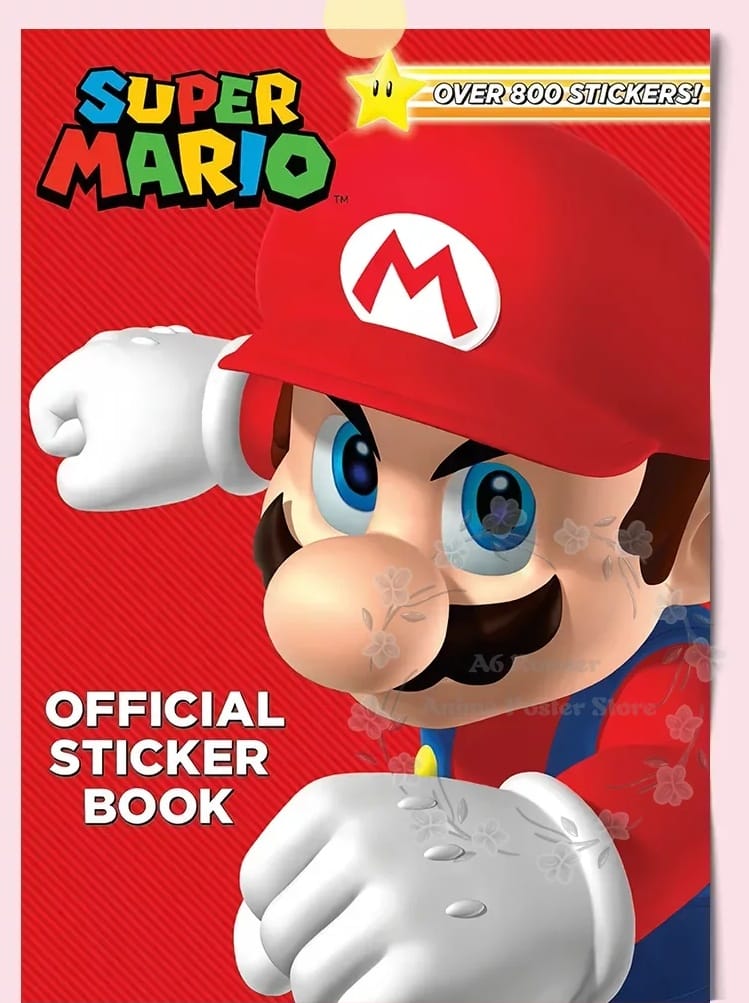 Poster Mario - Official Sticker Book