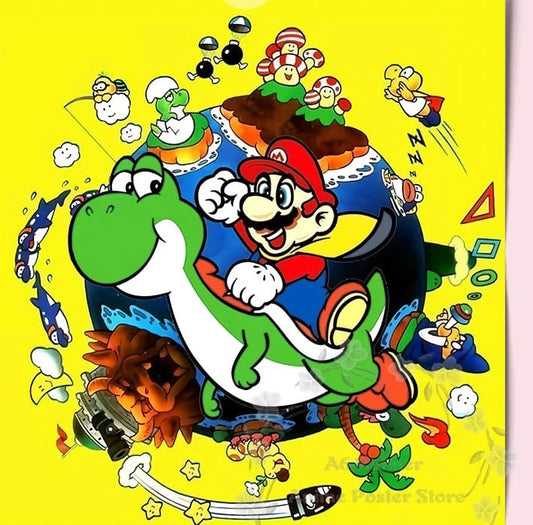 Poster Mario - Super Mario World Jaquette Japonaise