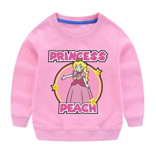 Kids' Pink Mario Sweater - Princess Peach