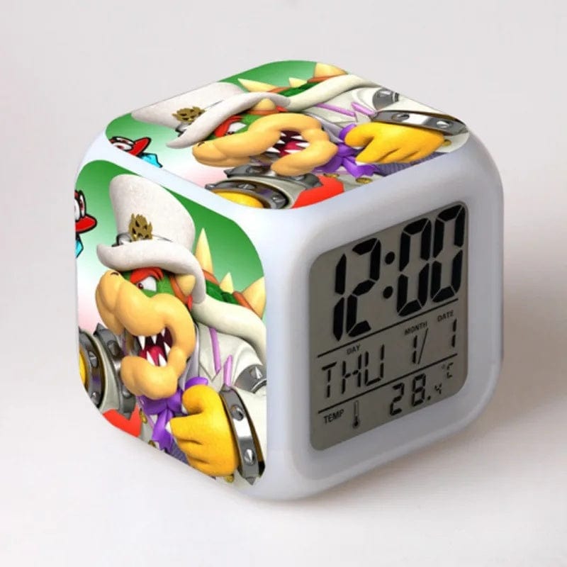 Réveil Mario - Bowser en Smoking et Chapeau Blanc